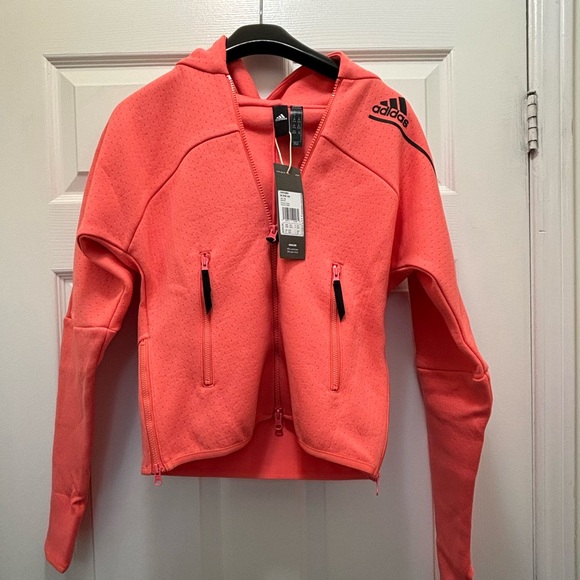 adidas Tops - NWT Adidas Zip-Up Hoodie, 2XS